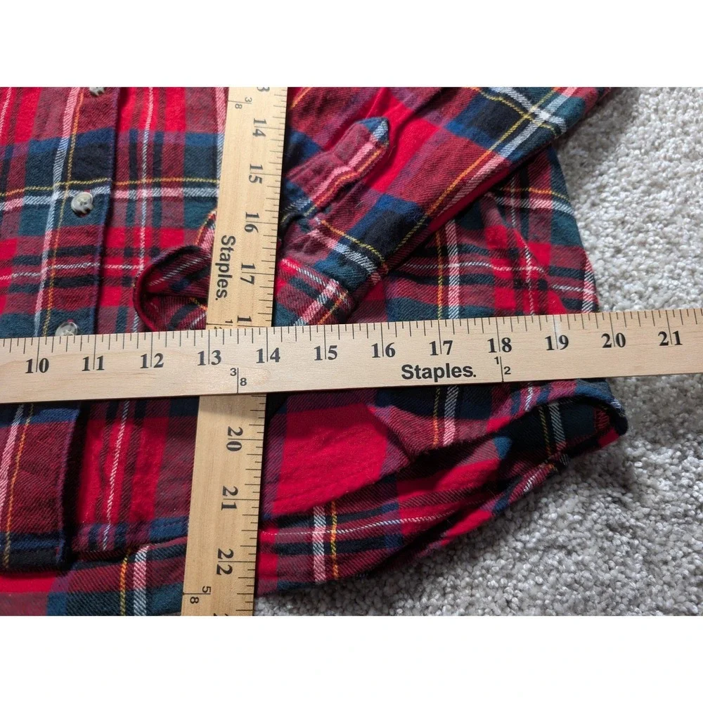 Old Navy‎ Shirt Kids XS Plaid Red Button Up Long Sleeve